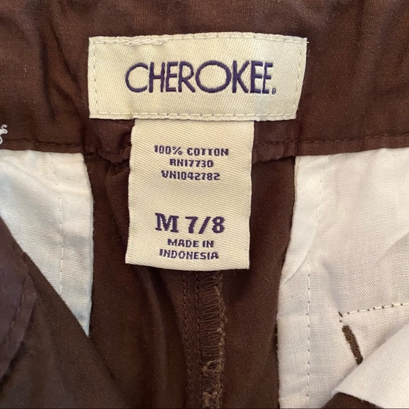 Cherokee Bermuda shorts brown 7/8 Medium girls - Picture 4 of 4